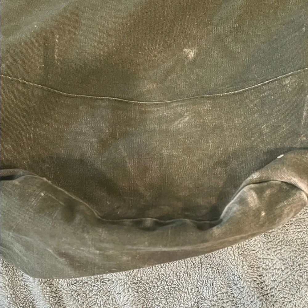 Vintage Military Olive Drab Canvas Bag